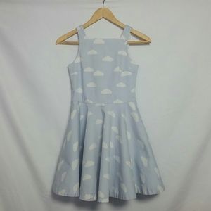 Jacadi Blue Sundress with Cloud Prints Size 12